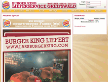 Tablet Screenshot of lassburgerking.com